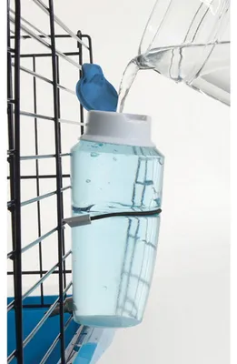 Obrázek produktu pro Napáječka pro králíka - Pro hlodavce - Průhledná - 1000 ml - S upevněním