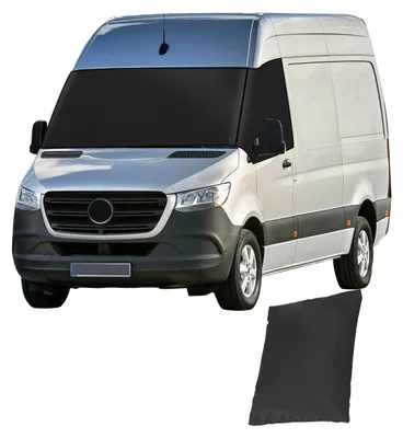 Produktbild von Windschutzscheibenabdeckung für Mercedes Sprinter, Baujahr 2006-2018, Modell 600D, getönt, wasserdicht, Sonnenschutz, Windschutzscheibenabdeckung