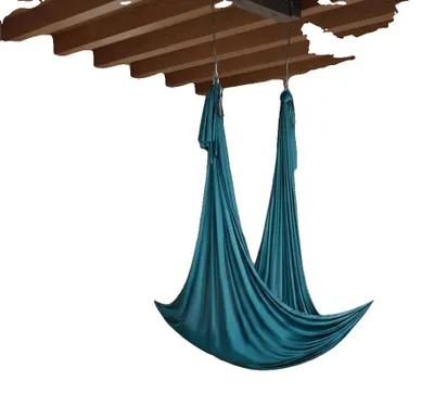 Productafbeelding van Hangmat voor Aerial Yoga, draagvermogen 1000 kg, duurzaam polyester materiaal, legergroen