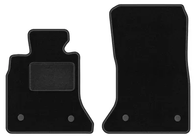 Image de Tapis avant en moquette pour BMW 5 F10 2010-2013 (berline) – 2 pièces, noirs, sur mesure – Wielganizator LUX