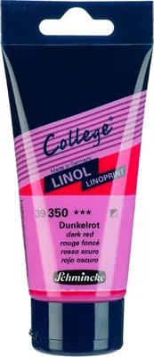 Produktbild von Schmincke College Linol Dunkelrot 75ml 39350013 Linoldruck Farbe