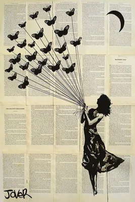 Produktbild von Jover, Loui - Poster - Butterflying