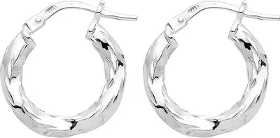 Produktbild von 925 Sterling Silber Damen - Paar Creolen - 10mm; TRS37245MM10