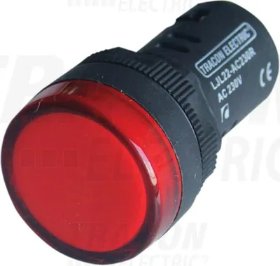 Image de Lampe de signalisation à LED, rouge 24V AC/DC, d=22mm