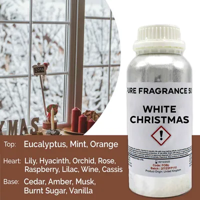 Productafbeelding van Witte Kerst Pure Geurolie - 500 ml