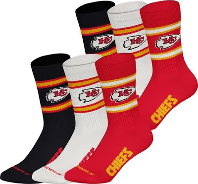 Produktbild von Huddle Uni Freizeitsocken Kansas City Chiefs Crew 6-Pack red-wht-blk - Größe 39-42