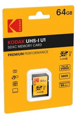 Produktbild von CARD Kodak 64GB UHS-I U1 V10 Premium