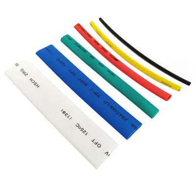 Produktbild von 100 tlg. Schrumpfschlauch Set 100mm Farbig Lose Sortiment Schrumpfschläuche