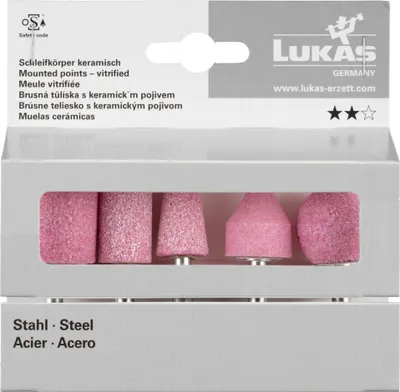 Produktbild von Lukas - Schleifstift de für Stahl und Stahlguss (Korund)