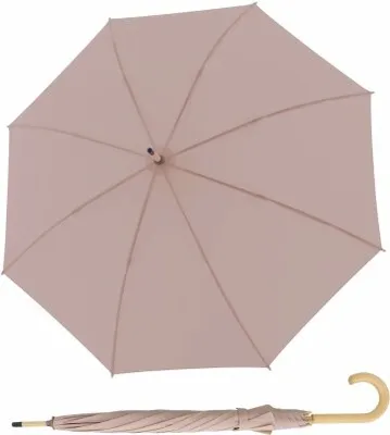 Zdjęcie produktu dla doppler parasol sztyftowy Nature Long AC Umbrella Gentle Rose beżowy