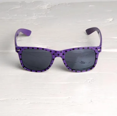 Produktbild von Freak Scene Sonnenbrille - L - Punkte lila-schwarz