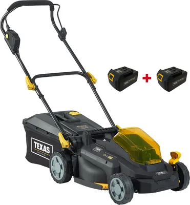 Produktbild von TEXAS RAZOR 3300Li | Akkurasenmäher | Rasenmäher | 18 Volt | 33 cm Arbeitsbreite | Mulchfunktion | Inkl. 2 Akkus und Ladegerät