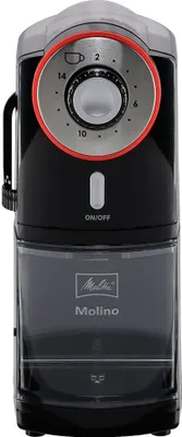 Produktbild von Melitta Molino, 200 g, Schwarz, Rot, Edelstahl, 14 Stück(e), 100 W, 1,61 kg, 162 mm