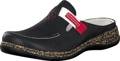 Produktbild von Rieker 46393-15 Damen Schuhe Pantoletten Clogs blau , Größe:41 EU, Farbe:Blau