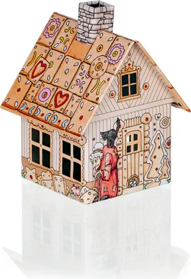 Produktbild von Crottendorfer Räucherhaus Metall "Hänsel & Gretel" - Größe ca. 10cm, für Räucherkerzen Größe M (Standard)