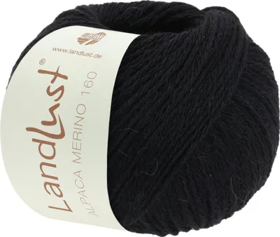 Produktbild von Lana Grossa Landlust Alpaka Merino 160 410 Schwarz 50g