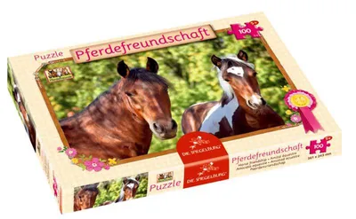 Produktbild von Spiegelburg Boxpuzzle Pferdefreunde Pferdefreundschaft (100 Teile)