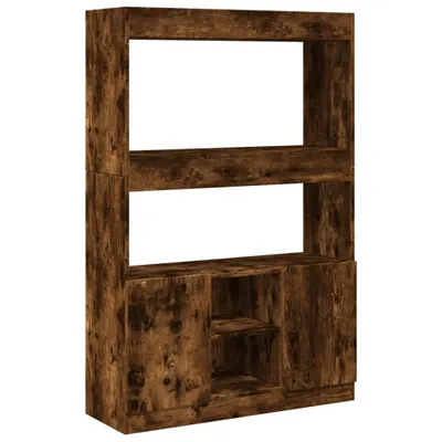 Produktbild von vidaXL Highboard Räuchereiche 92x33x140 cm Holzwerkstoff