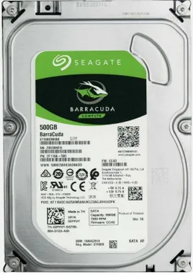 Produktbild von FESTPLATTE SEAGATE BARRACUDA 500GB 7200U/min 32MB SATA III ST500DM009 3.5'' Zoll