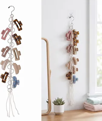 Productafbeelding van Haarspelden opslag met 20 ringen - Wit - Boho-stijl