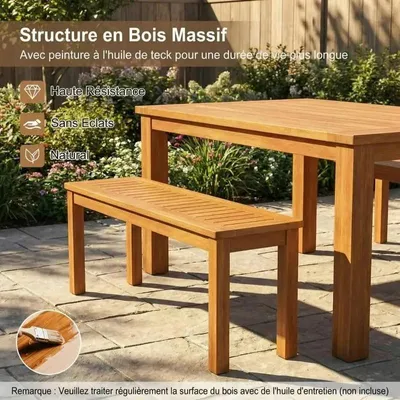 Image de Banc de jardin pour deux personnes avec assise respirante