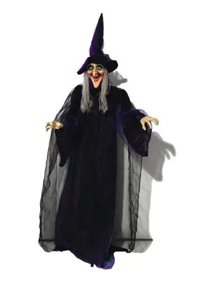 Produktbild von EUROPALMS Halloween Figur Hexe, animiert 175cm (8331440D)