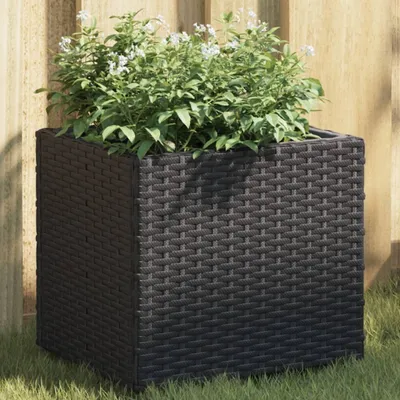 Produktbild von Möbel Pflanzkübel 2 Stk. Schwarz 36x30x32 cm Poly Rattan - Beete 3210531