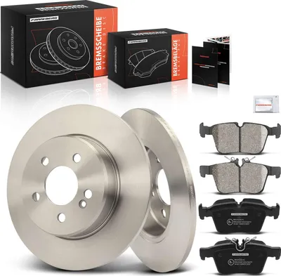 Productafbeelding van Frankberg 2x Remschijven 4x Remblokken Achteras voor Benz C-Klasse W