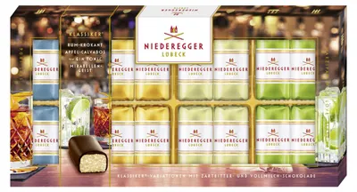 Image de Niederegger - Classique - Variations alcoolisées (vert) - 200g