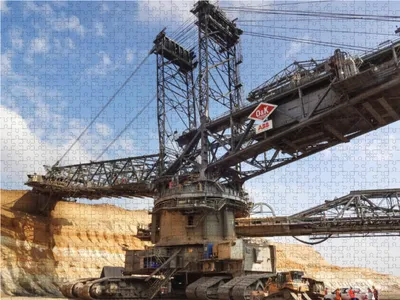 Produktbild von CALVENDO Puzzle Schaufelradbagger 258 1000 Teile Puzzle quer | 1000 Teile Lege-Größe 64x48cm Foto-Puzzle für glückliche Stunden