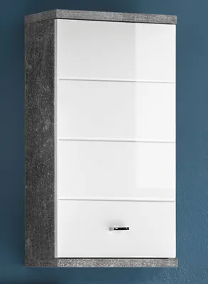 Zdjęcie produktu dla Hängeschrank >Peter< in Beton aus MDF - 38x71x23cm (BxHxT)