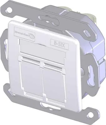 Produktbild von Leviton Datendose Cat.6 2xRJ45 BSCG245SU002