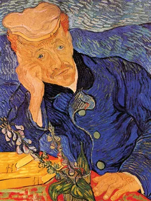 Zdjęcie produktu dla Vincent Van Gogh Art Print Obraz - Portret doktora Gacheta, 1890 (80 x 60 cm)