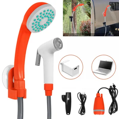 Produktbild von Campingdusche, Outdoor Dusche mit Duschschlauch, für Camping, Reisen, Hundebad und Autowäsche