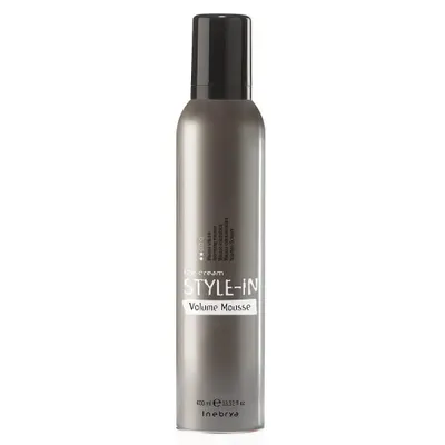 Produktbild von Inebrya Haarmousse Eiscreme 400ml \u2013 Volumen & Styling für feines Haar, Rosa Schwarz