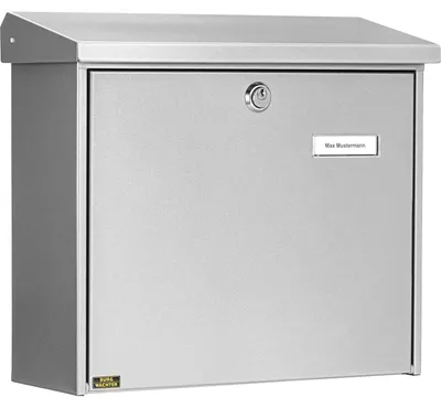 Productafbeelding van Brievenbus zonder krantenvak, verzinkt staal, 340 x 380 x 148 mm