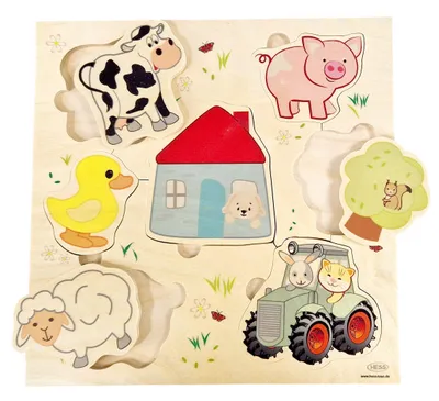 Obrázek produktu pro Puzzle Bauernhof bunt BxHxT 25x25x1cm NEU