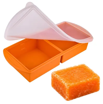 Silikon-Gefrierbehälter 250/500 ml, BPA-frei, stapelbar, 1 Stück