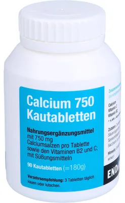 Produktbild von Calcium 750 Kautabletten, 90 St KTA