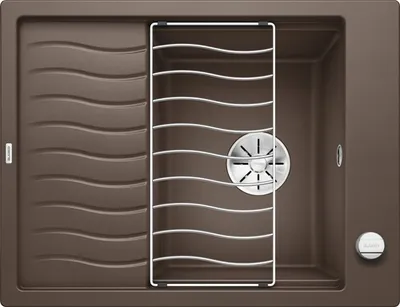 Image de BLANCO ELON 45 S, SILGRANIT® PuraDur®, cafe, réversible, avecde vidage, avec accessoires