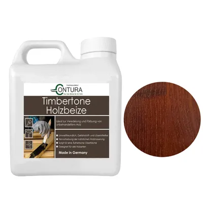 Produktbild von Contura Holzbeize 1Liter Holzfarbe Tischler Positiv Beize Holz Farbe Wasserbeize Parkett - Palisander dunkel