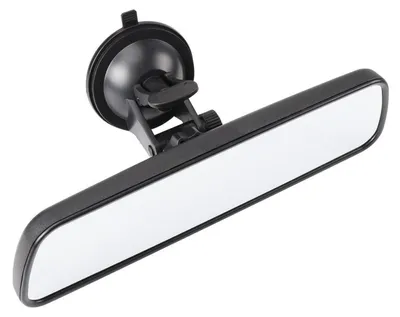 Image de Rétroviseur intérieur universel panoramique grand angle, 245 mm, blanc