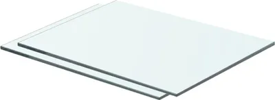 Image de Maison Exclusive - 2 étagères en verre transparent 40 x 25 cm