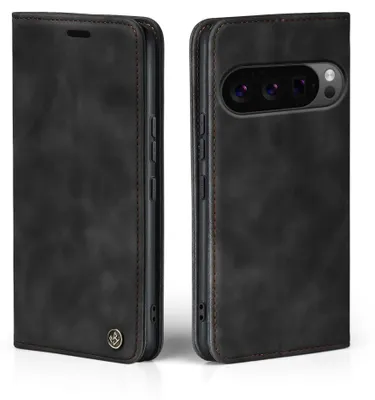 Produktbild von Handy Hülle für Google Pixel 10 Pro Klapphülle Bookcase Flip Cover Handy Tasche Etui Farbe: Schwarz
