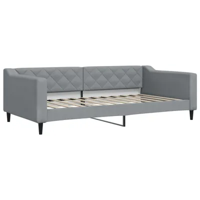 Immagine prodotto di vidaXL Letto da giorno grigio chiaro 100x200 cm tessuto