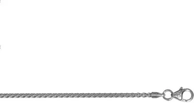 Produktbild von Kette Zopf 1,70 mm 925/- Silber rhodiniert 45 cm
