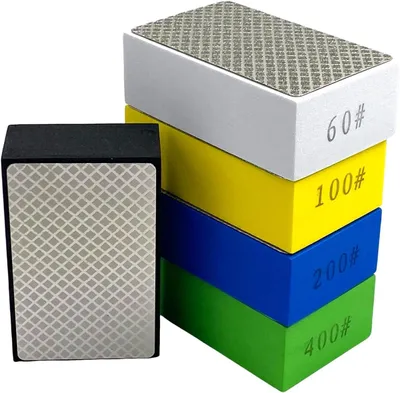Obrázok produktu pre Brúsne bloky 5-dielne, Diamant 60#/100#/200#/400#/600#, na leštenie mramoru, dlaždíc, skla