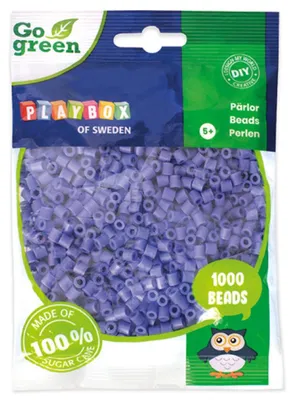 Produktbild von Playbox Bügelperlen Go green Midi 1000 Stk. lila