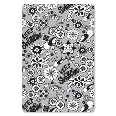 Produktbild von MuchoWow® Mauspad Mousepad Blumen - Muster - Zitate 18x27 cm - Mousepads - Maus Mat - Pad - Mausunterlage