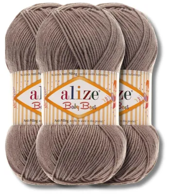 Produktbild von Alize 3x 100g Baby Best Wolle, Antipilling, Uni, Häkeln, Stricken (534)
